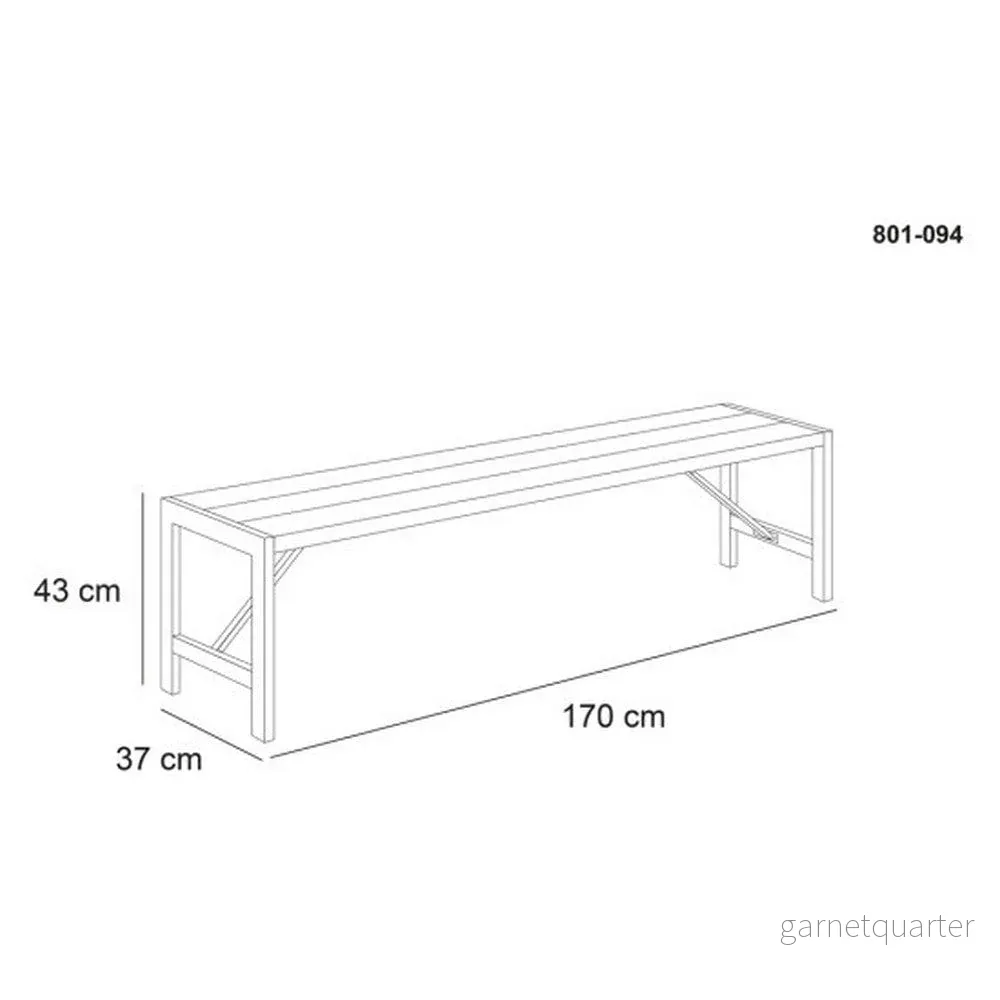Hortus Bänk H-modell - Bild 3