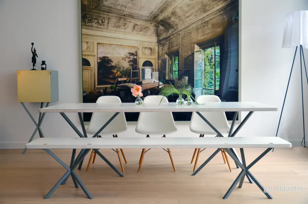 NEB Rectangular Table With Top In Laminate - Bild 3