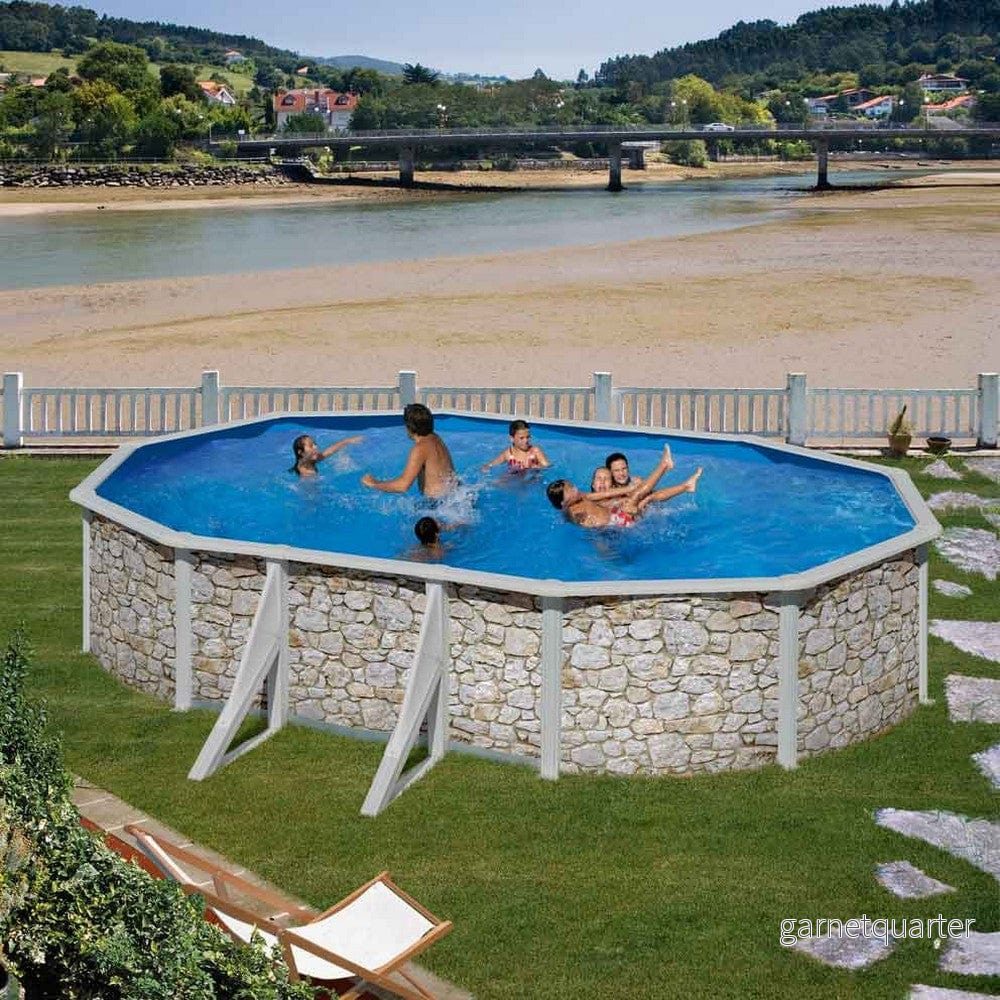 Planet Pool Poolset Sten Oval
