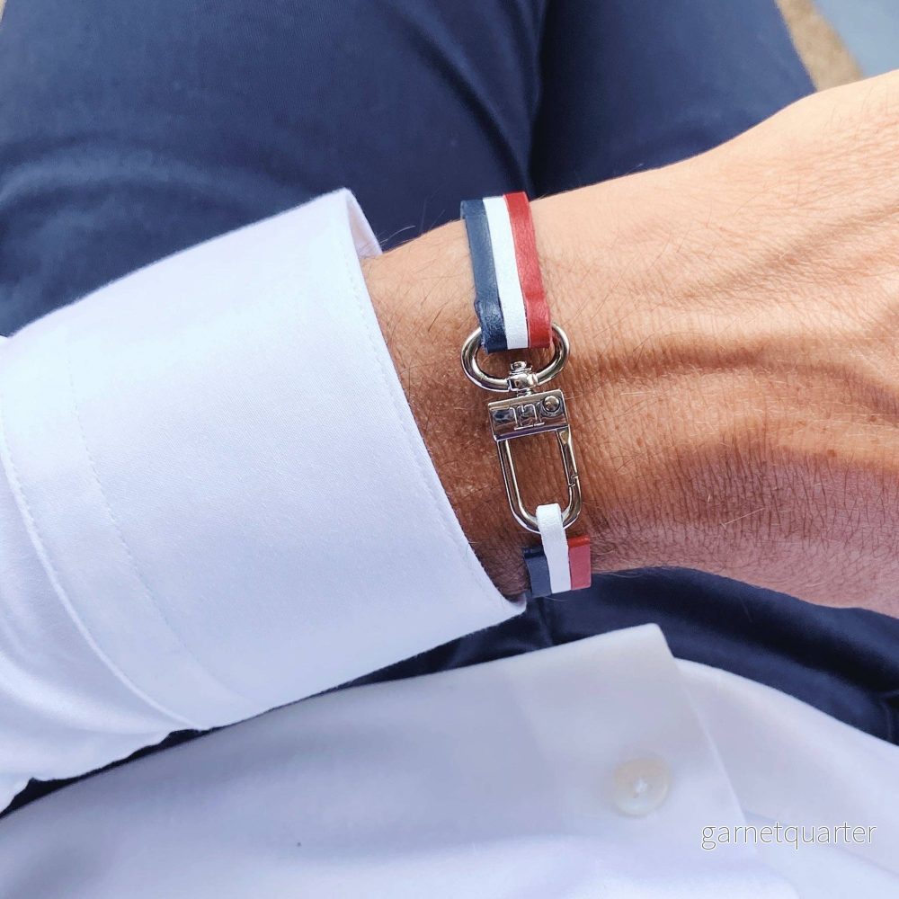 Paris Armband i Italienskt Läder Med Silverfärgat Lås – 21 cm - Bild 3