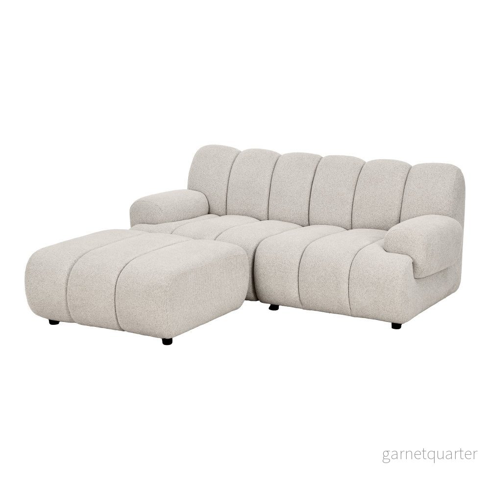 House Nordic Taza 2,5-sits modulsoffa med puff – vänster - Bild 2