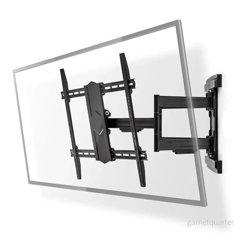 Fullrörlig TV-väggfäste | 43 – 90″ | Max. 70 kg | 6 gångjärnspunkter Fullrörlig TV-väggfäste | 43 – 90″ | Max. 70 kg | 6 gångjärnspunkter
