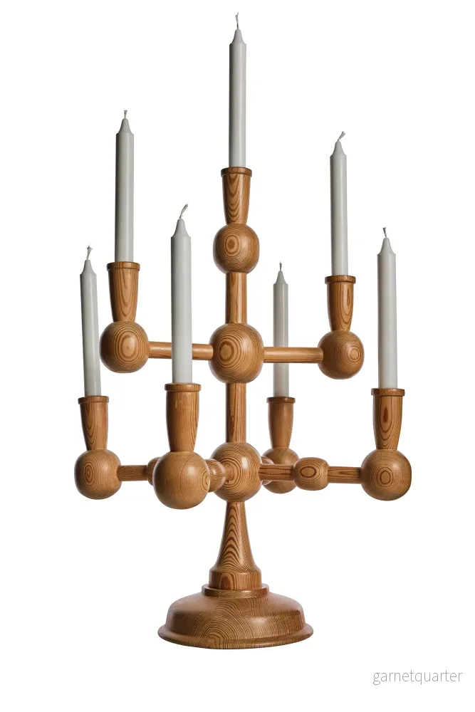Stor ljusstake i furu, 70-tal Stor ljusstake i furu, 70-tal