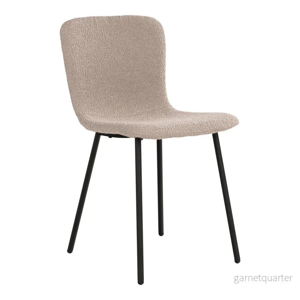 House Nordic Halden matstol bouclé beige 2-pack House Nordic Halden matstol bouclé beige 2-pack