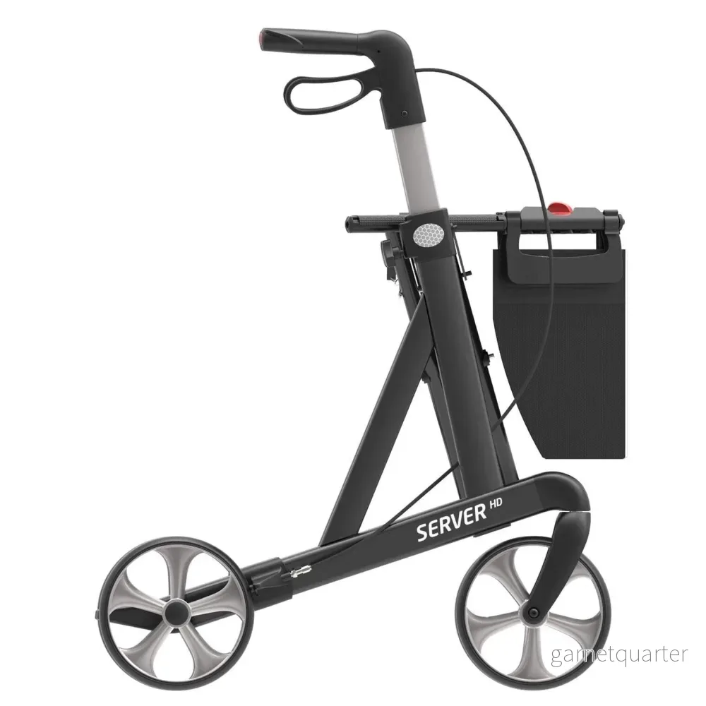 ”SERVER HD” – extra bred sits på 55 cm. Finns i 2 storlekar. Lättviktsrollator ”SERVER HD” – extra bred sits på 55 cm. Finns i 2 storlekar. Lättviktsrollator