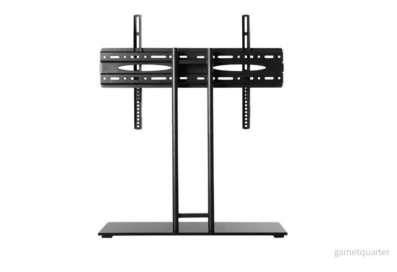 Wolff Mount låsbar TV-fot | Upp till 65 tum | Universell | VESA 600x400 | Svart tung glasskiva - Bild 2