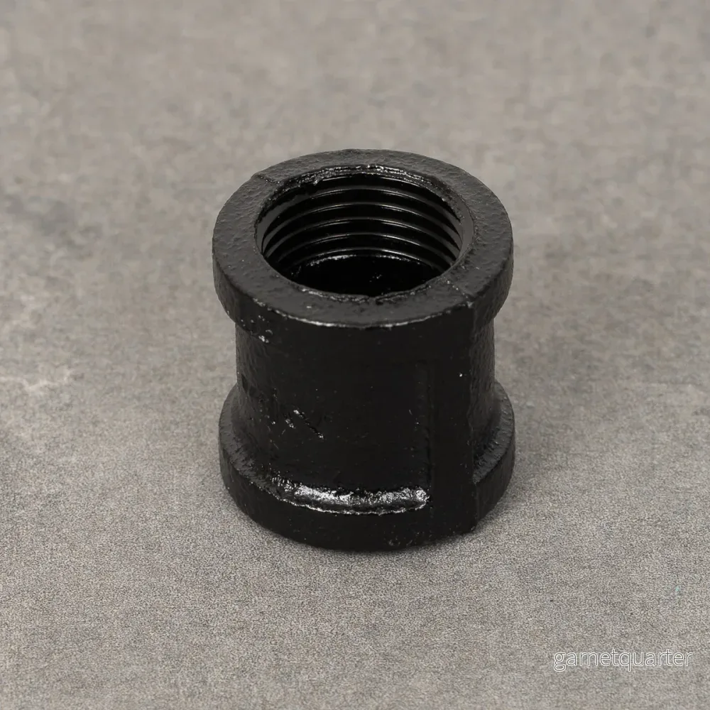 Rörkoppling antik - 20 mm - Svartlackerad - Bild 2