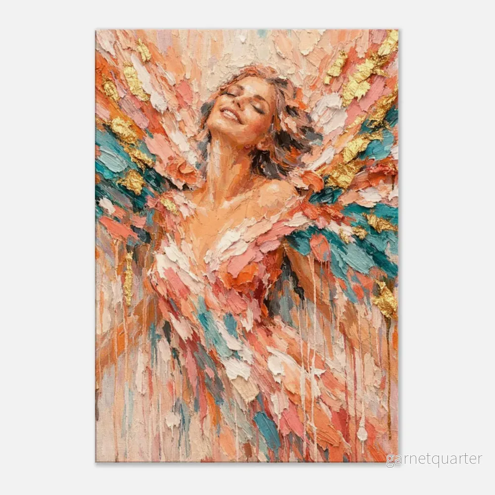 CELISTEA ELIRA – canvas tavla – Färgstark kvinna i rörelse | Celistea Atelier CELISTEA ELIRA – canvas tavla – Färgstark kvinna i rörelse | Celistea Atelier