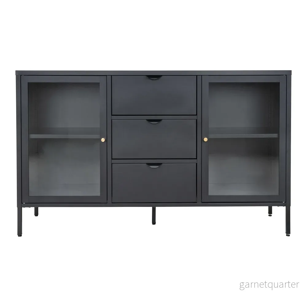House Nordic Dalby skänk – svart, 140 × 40 × 85 cm House Nordic Dalby skänk – svart, 140 × 40 × 85 cm