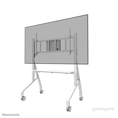 Mobilt golvstöd Neomounts FL50-575WH1 för 65-110″ skärmar – Vit