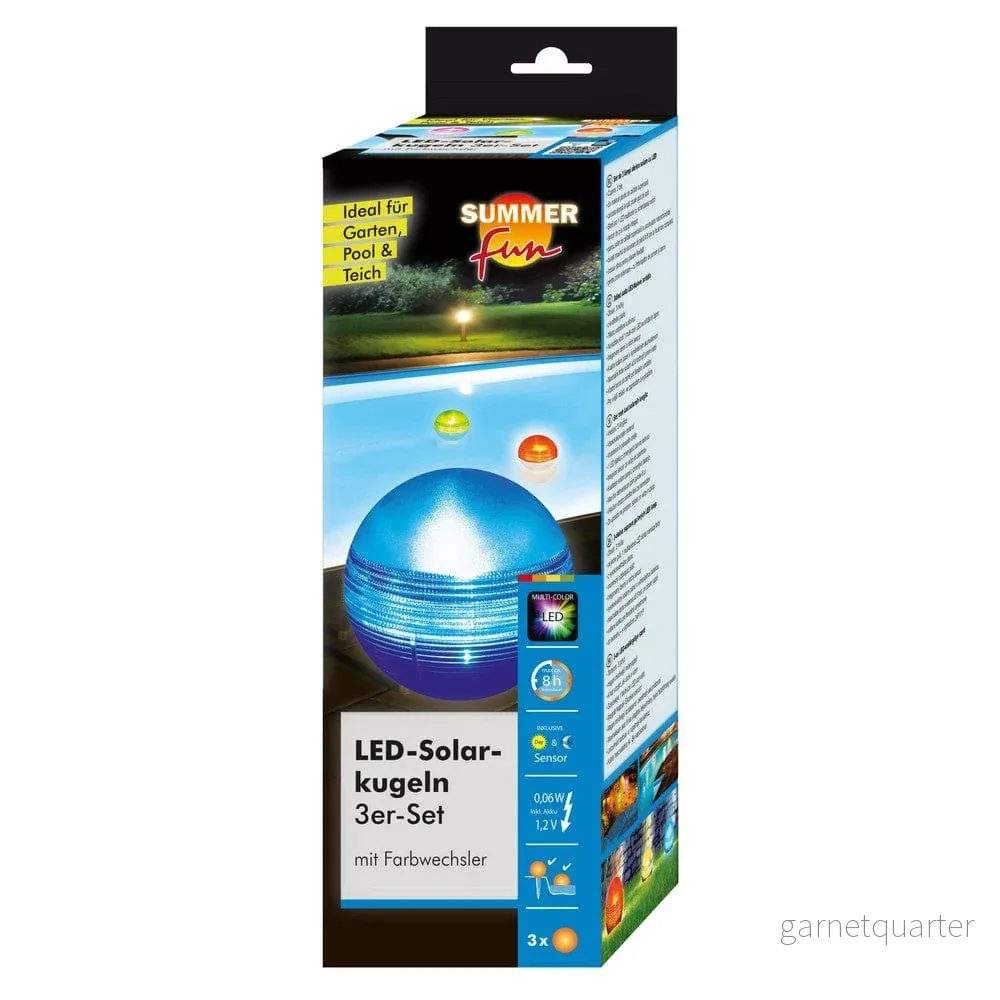 Planet Pool Solcellsbelysning RGB 3-pack Planet Pool Solcellsbelysning RGB 3-pack