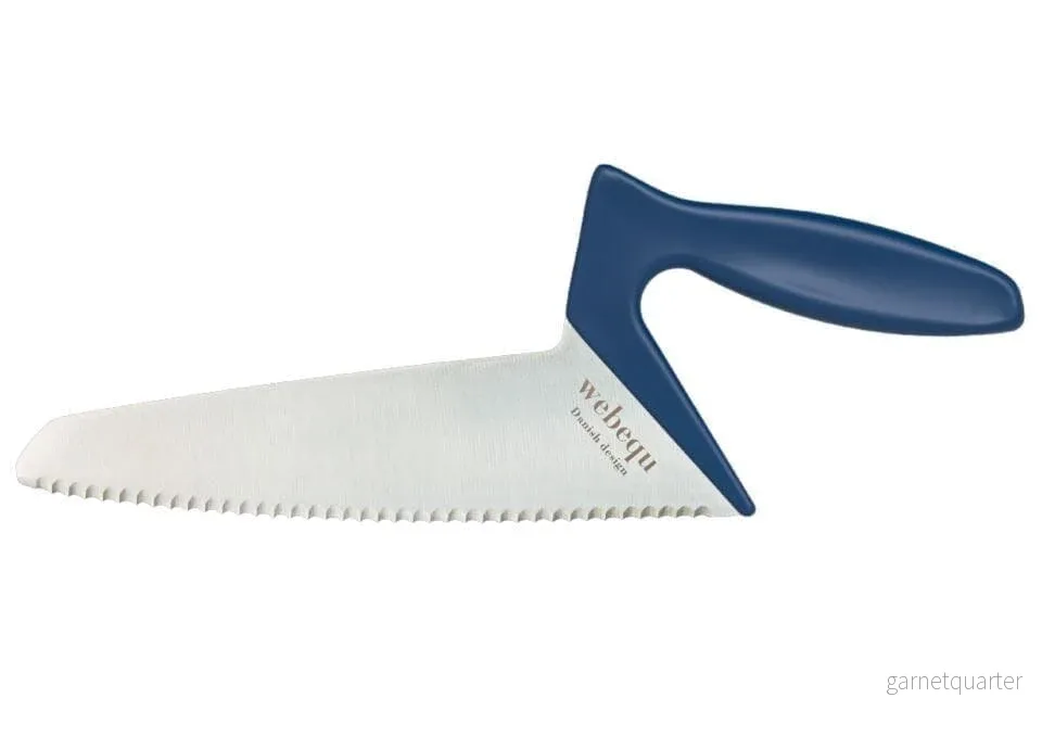 Ergonomisk brödkniv med mjuk touch – Unik design i världsklass. 5 färger Blå