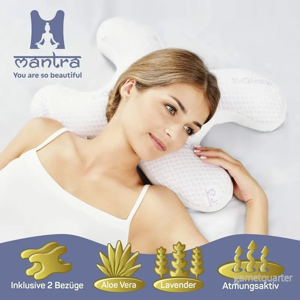 MANTRA BUTTERFLY – UNIK huvudkudde med butterfly-design. För CPAP-användare och Anti-Age - Bild 3