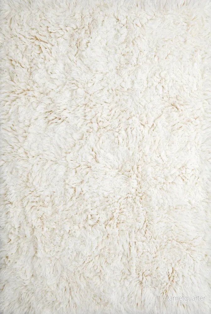 Layered Shaggy Ryamatta – Bone White Layered Shaggy Ryamatta – Bone White