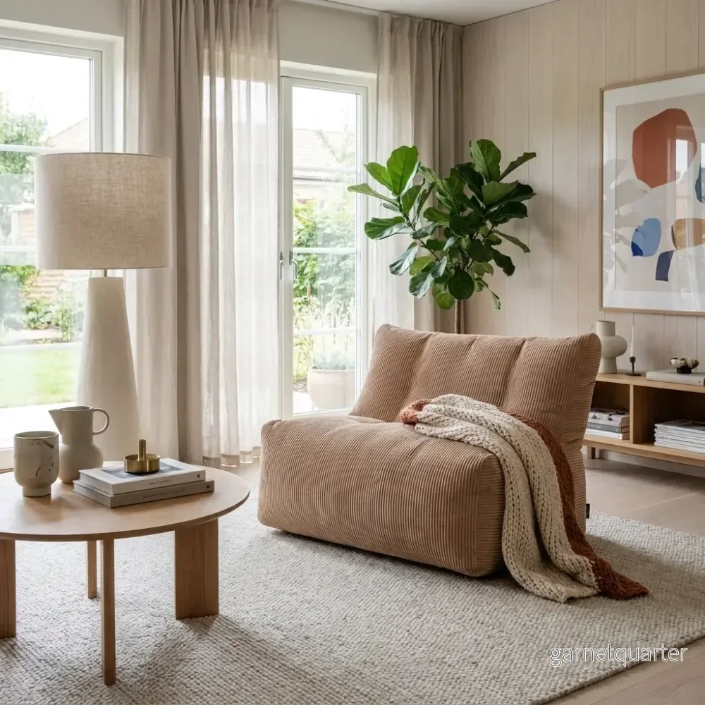 Sittsäck Soffa Seat Waves Sand