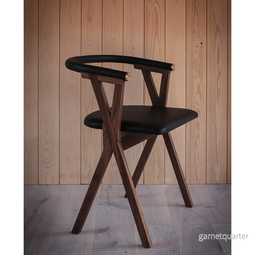 NEB Chair 03 in Walnut and Vegetable Tanned Tärnsjö Leather - Bild 2
