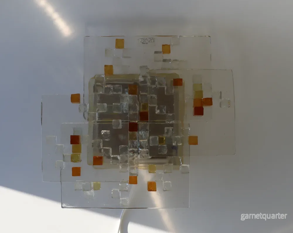 Vägglampa Poliarte Muranoglas Italien 1960-tal Nr V81