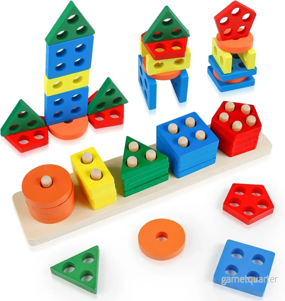Staplingsblock flerfärgade