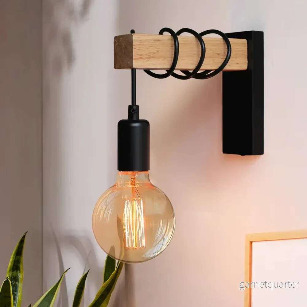 Retro LED Vägglampa E27 Sockel