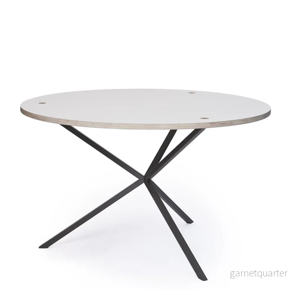 NEB Round Dining Table With Top In Laminate NEB Round Dining Table With Top In Laminate