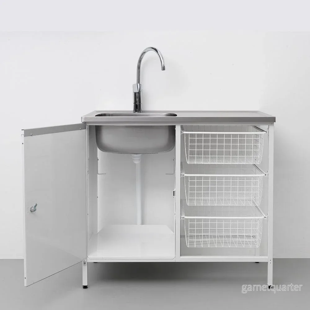 Contura Steel Tvättbänk CAB 10 Vit - Bild 2