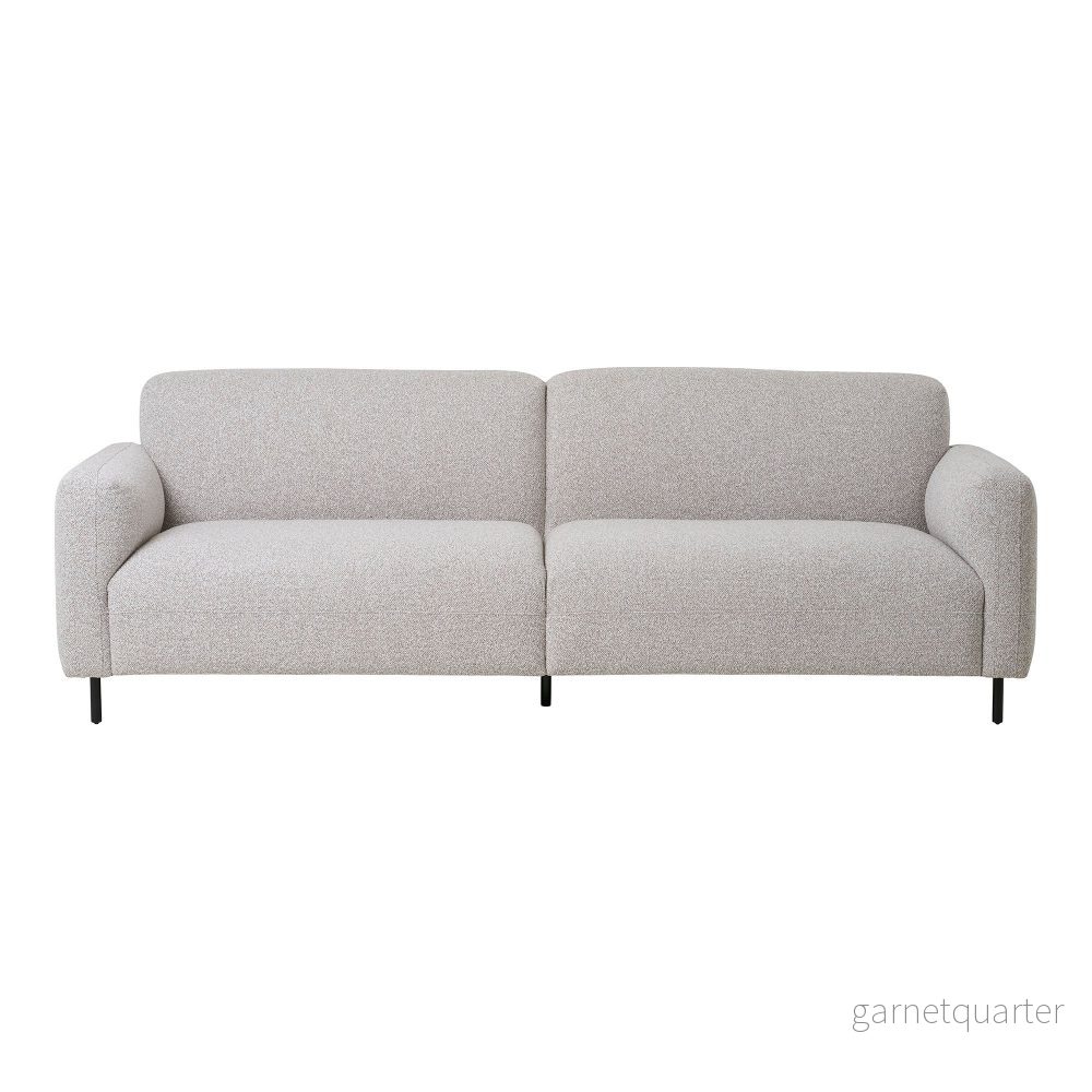 House Nordic Salvador 3-sitssoffa – ljusgrå bouclé