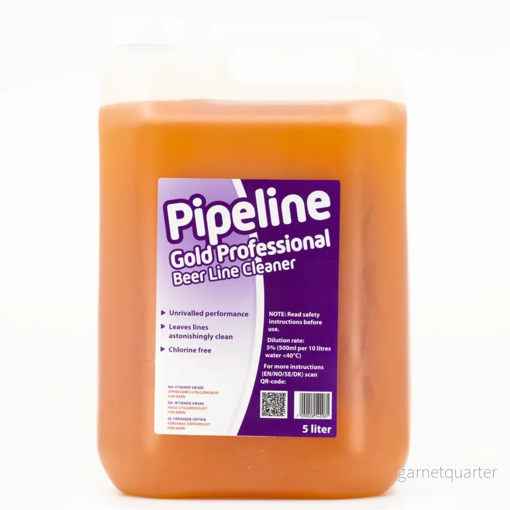 Pipeline Gold Professional 5L klorfri rengöringsvätska för tapplinjer (OBS! Skickas endast på pall) Pipeline Gold Professional 5L klorfri rengöringsvätska för tapplinjer (OBS! Skickas endast på pall)