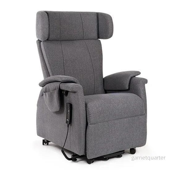 "RELAX" Elektrisk fåtölj med hjul & höj-/sänkfunktion – Ergonomisk & unik design. NYHET GRAFIT (MØRKEGRÅ) - Bild 2