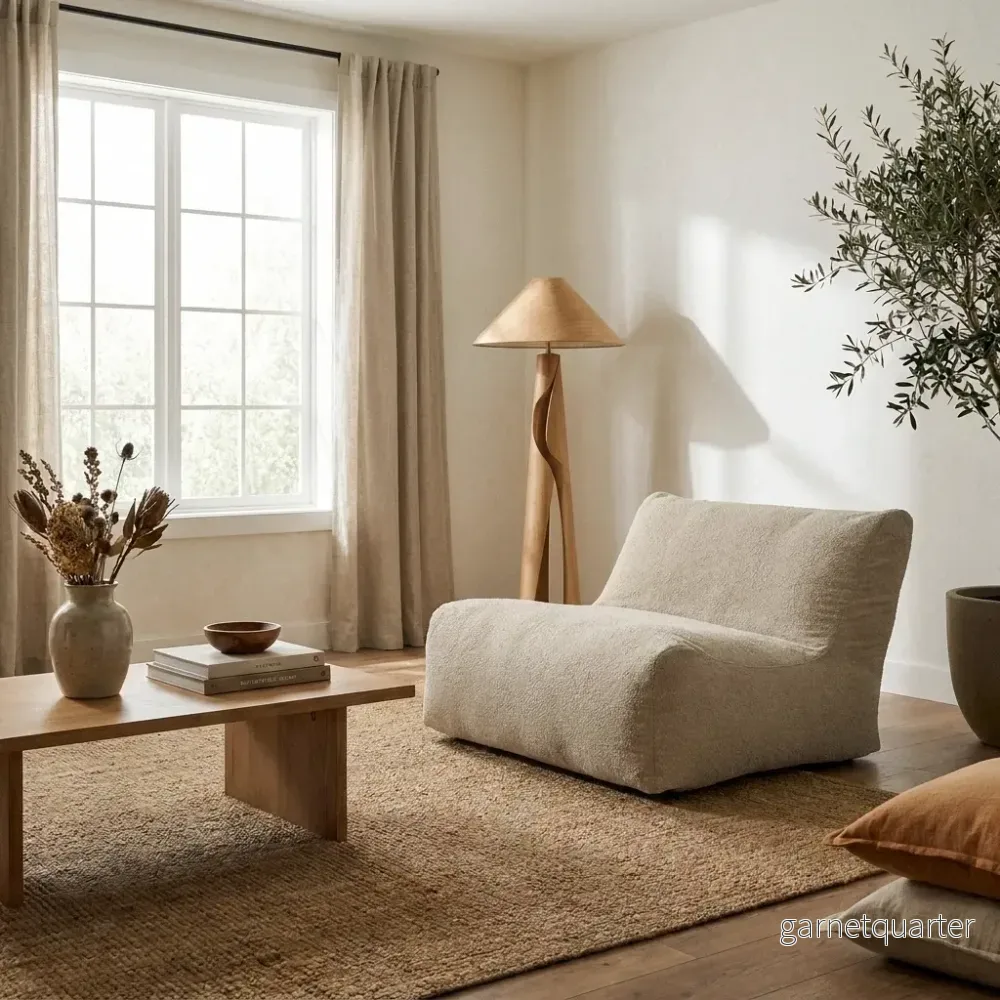 Sittsäck Soffa Lounge Madu Cream