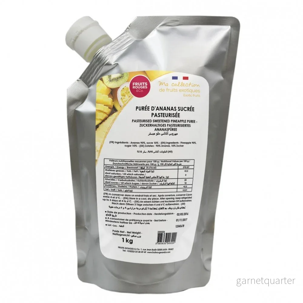 Ananaspuré 1kg – Fruits Rouges & Co Ananaspuré 1kg – Fruits Rouges & Co