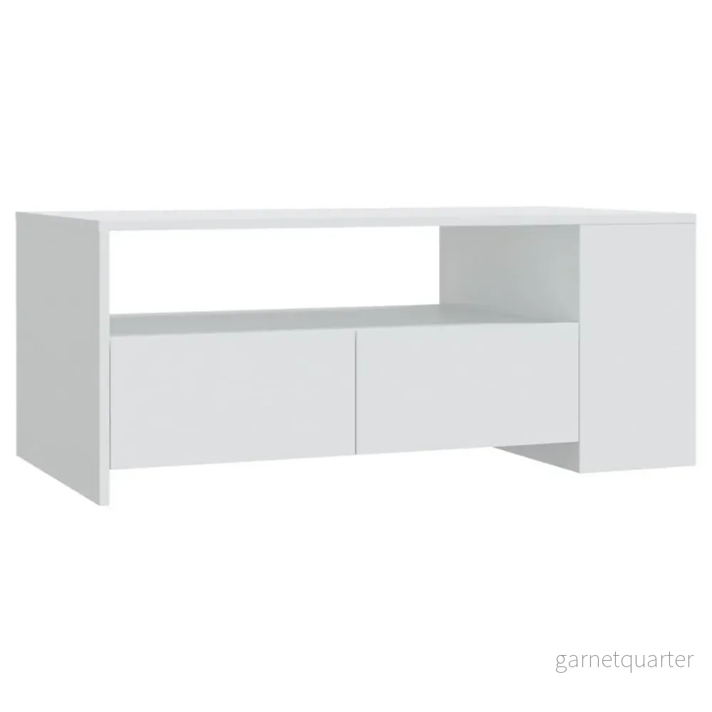 Soffbord – vitt, 102×55×42 cm - Bild 2
