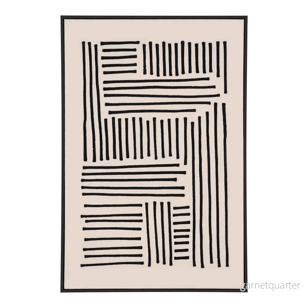 House Nordic Lipari canvastavla nr 1 svart/beige 100 × 140 cm House Nordic Lipari canvastavla nr 1 svart/beige 100 × 140 cm