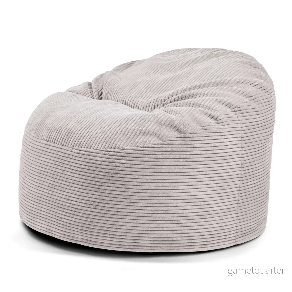 Barnfåtölj Sittsäck Om 85 Waves White Grey - Bild 3