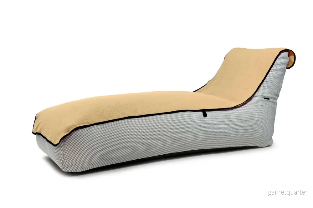 Premium strandhanddukar för solsäng och strand Beige 230x65 cm - Bild 2