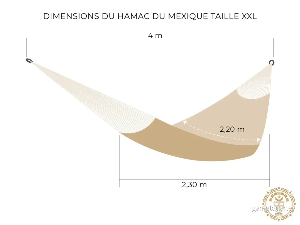 Mexikansk maya hängmatta XXL « guacamaya » Mexikansk maya hängmatta XXL « guacamaya »