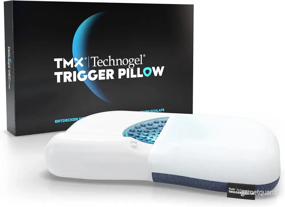 ”TRIGGER” Lyxig ergonomisk kudde med kylande gel – Djup sömn och nackstöd ”TRIGGER” Lyxig ergonomisk kudde med kylande gel – Djup sömn och nackstöd