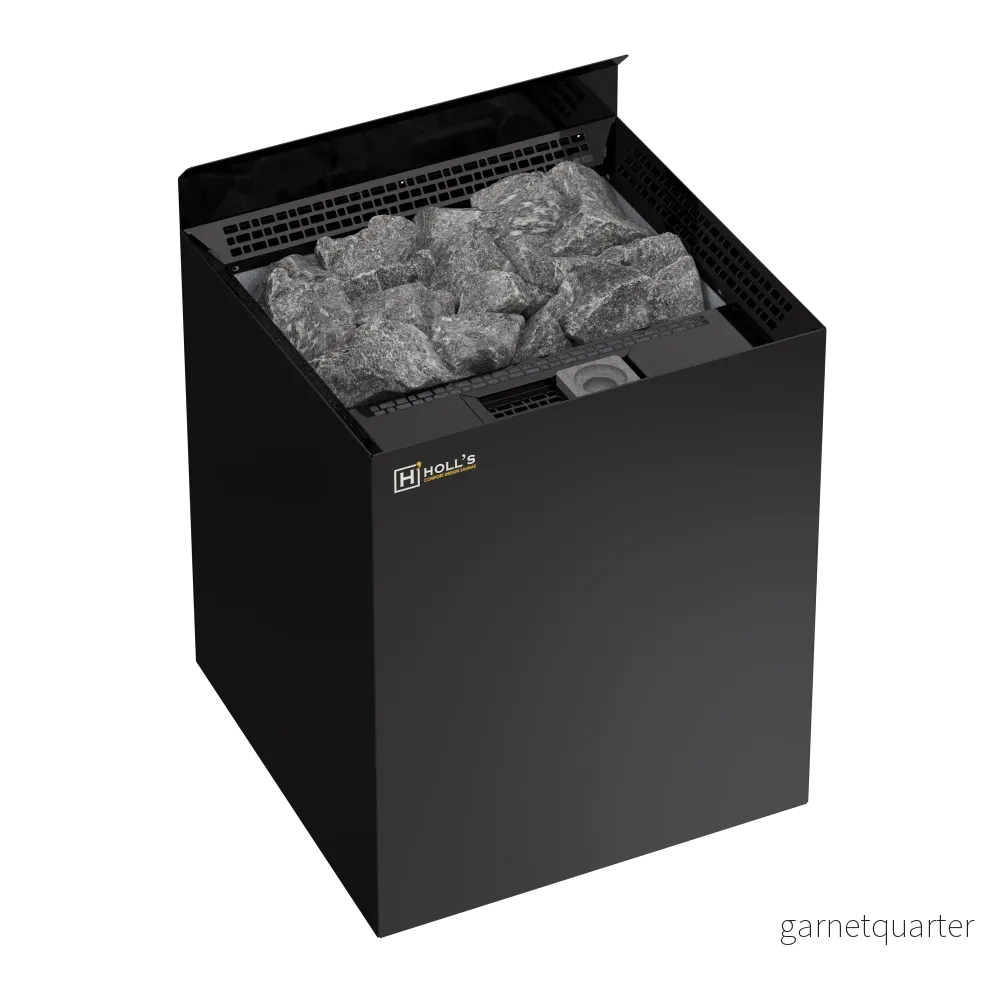 HOLL’S VULKANO COMBI Black 6 kW bastuaggregat