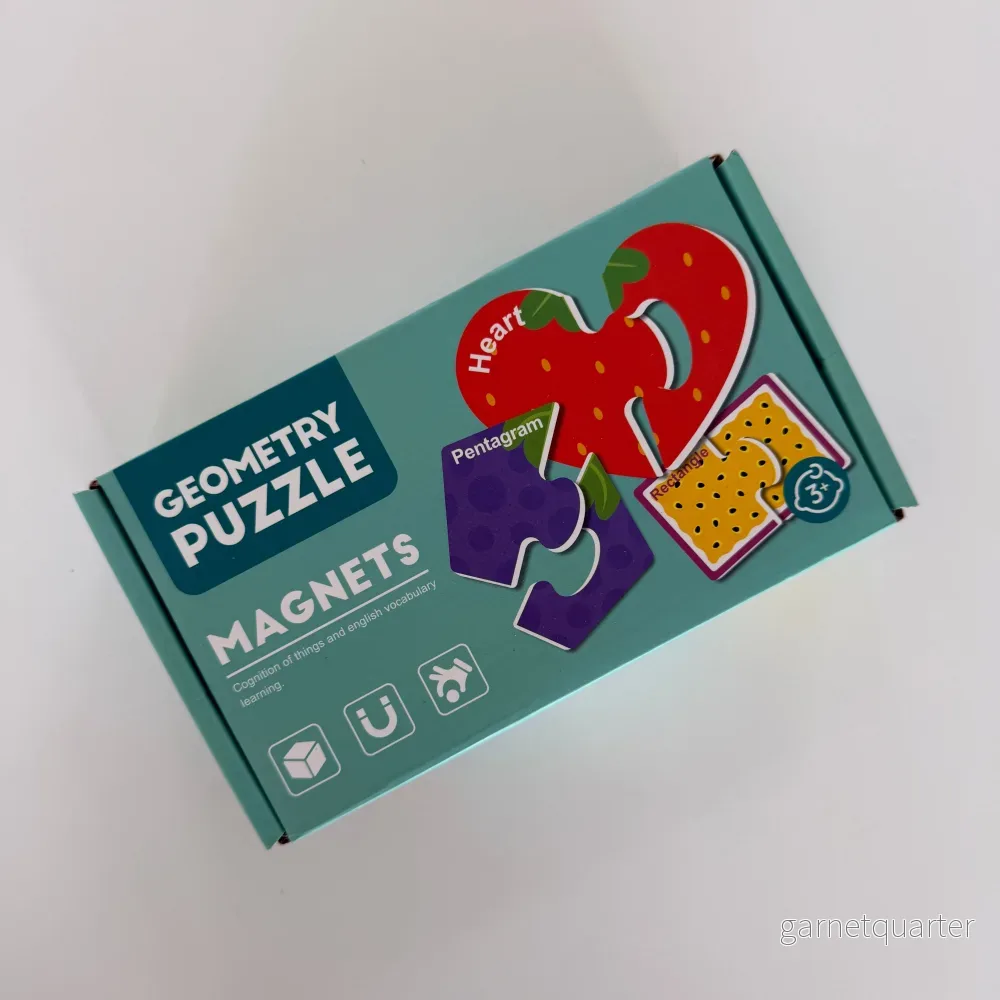 Magnet Frukt och former – Engelska