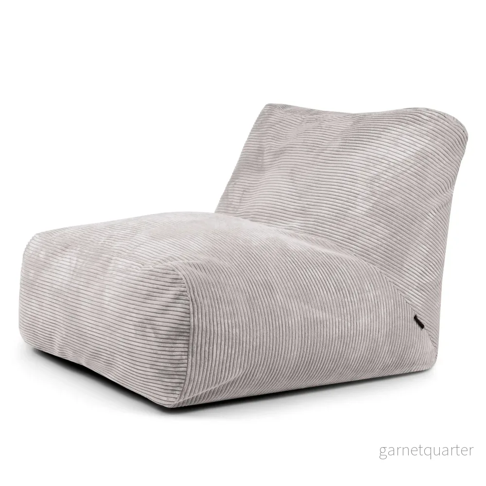 Sittsäck Tube 100 Waves White Grey - Bild 3