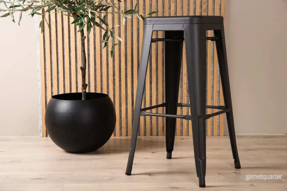 Tempe barstol x4, mörkgrå