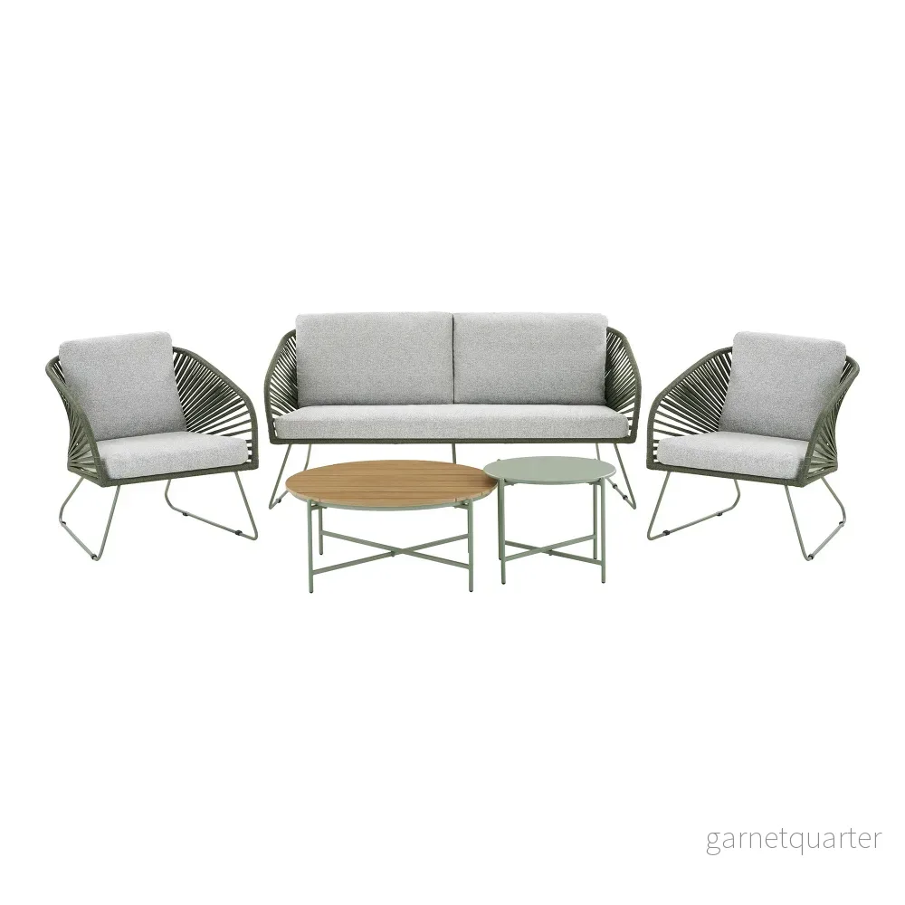 House Nordic Novella loungeset grå/grön - Bild 2