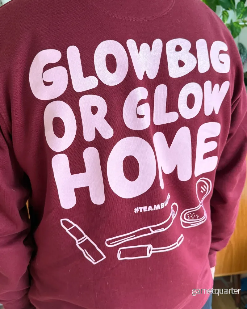 GLOW BIG Burgundy Collegetröja - Bild 2