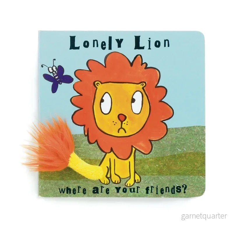 Jellycat Lonely Lion Board Book Jellycat Lonely Lion Board Book