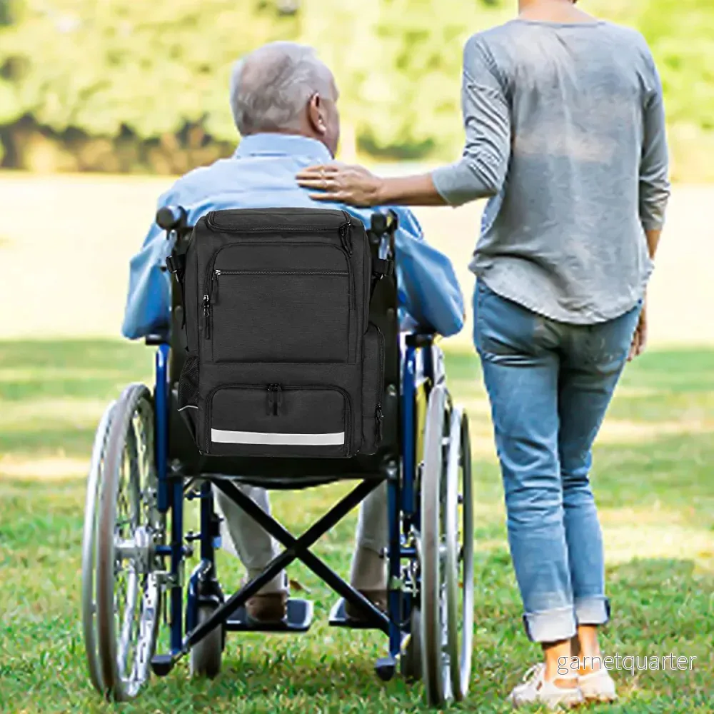 LYXIG rullstolsväska med inbyggt termofack - Både för rullstol och rollator. - Bild 3