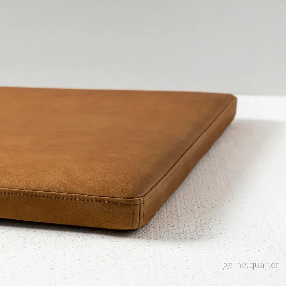 Vintage Läderdyna Svart (3cm) - Bild 2