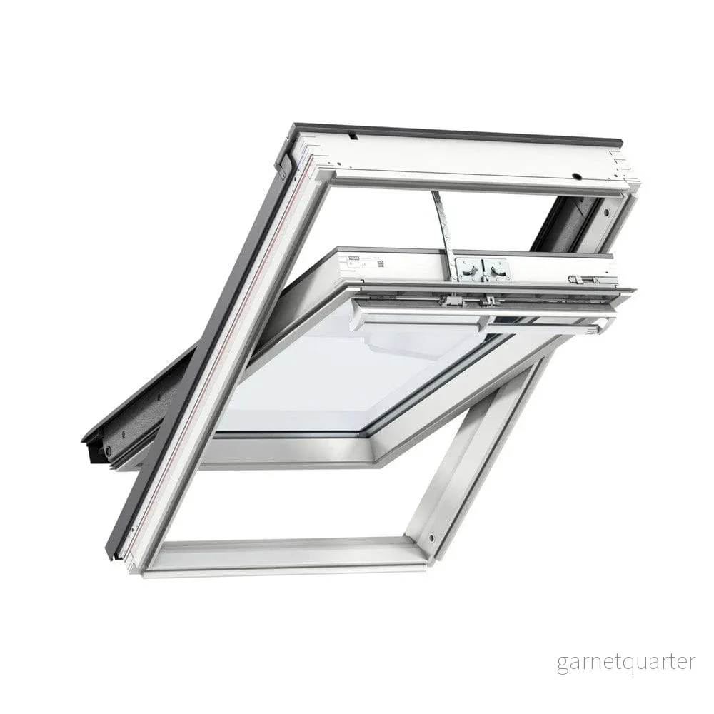 Velux Takfönster Pivåhängd Vitmålad Furu Integra Solar Velux Takfönster Pivåhängd Vitmålad Furu Integra Solar