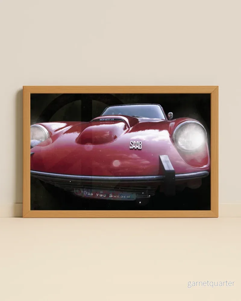 Saab Sonett – Retroposter Saab Sonett – Retroposter