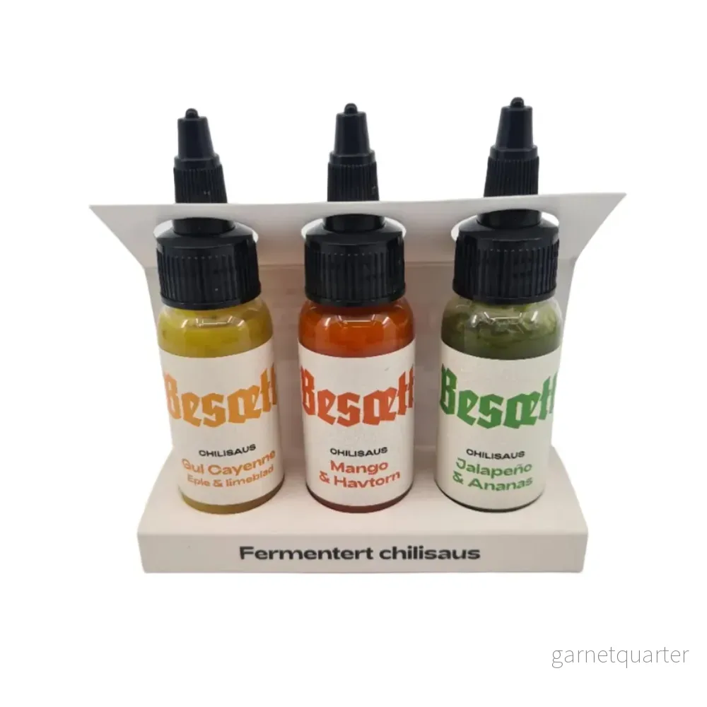 Besætt Fermentert Chilisaus Smakspakke 3 x 33 ml Besætt Fermentert Chilisaus Smakspakke 3 x 33 ml