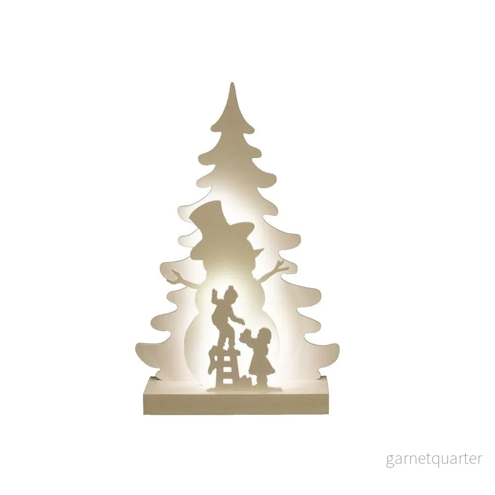 Nordic Winter Julsilhuett 3D LED Snögubbemotiv Nordic Winter Julsilhuett 3D LED Snögubbemotiv
