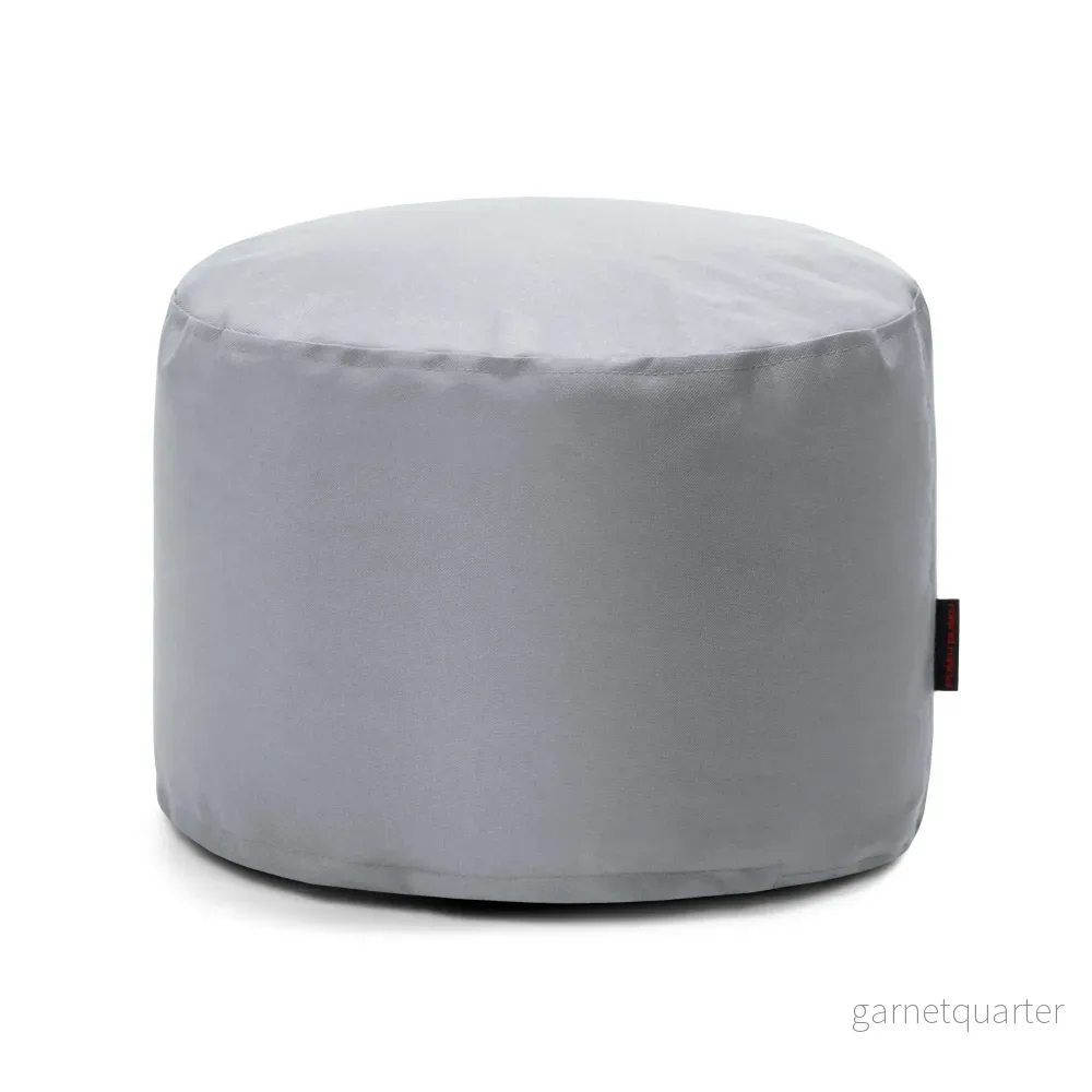 Sittpuff Fotpall Mini OX White Grey